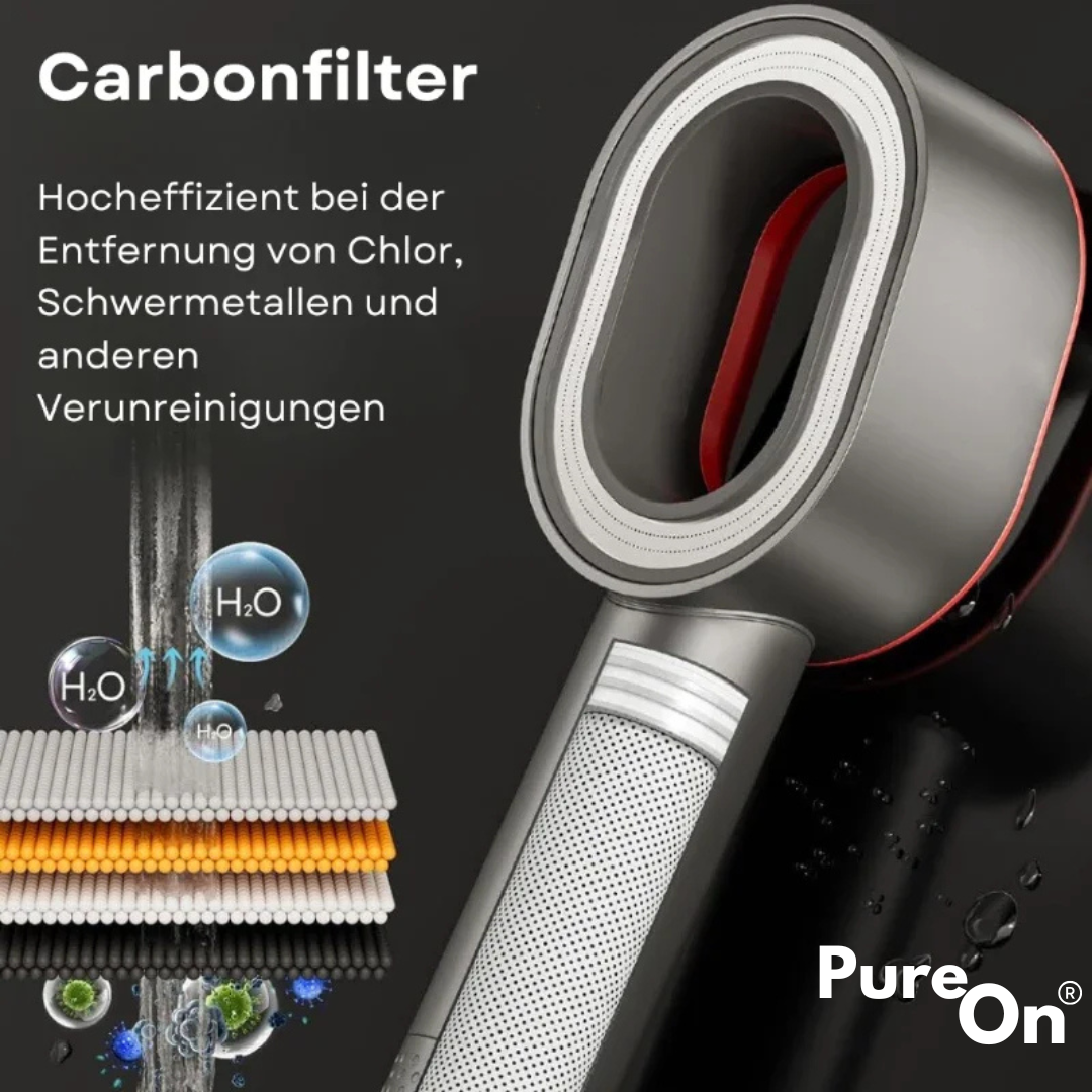Pure On™ - 3in1 Duschkopf mit Filter (das Original)